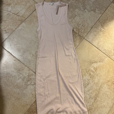 James Peres Woman s ribbed Tshirt Dress Women's Size S NWT Light Pink
