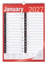 2027 Calender A3 Wall Calender Large Easy to View Monthly Full Year Planner