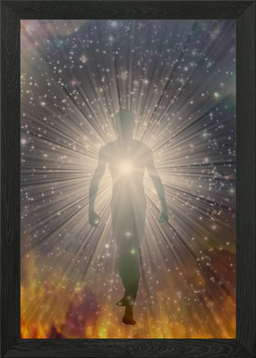 Aura oder Seele Gerahmtes Wandbild Poster Leinwanddruck Bild
