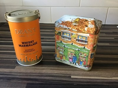 2 leere Shortbread Keksdosen - Dean's Scottish & Mac's Australian