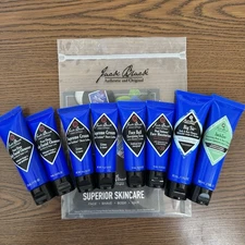 8 x Jack Black Men's Facial Cleanser Moisturizer Cream Hair Body Travel Size NEW