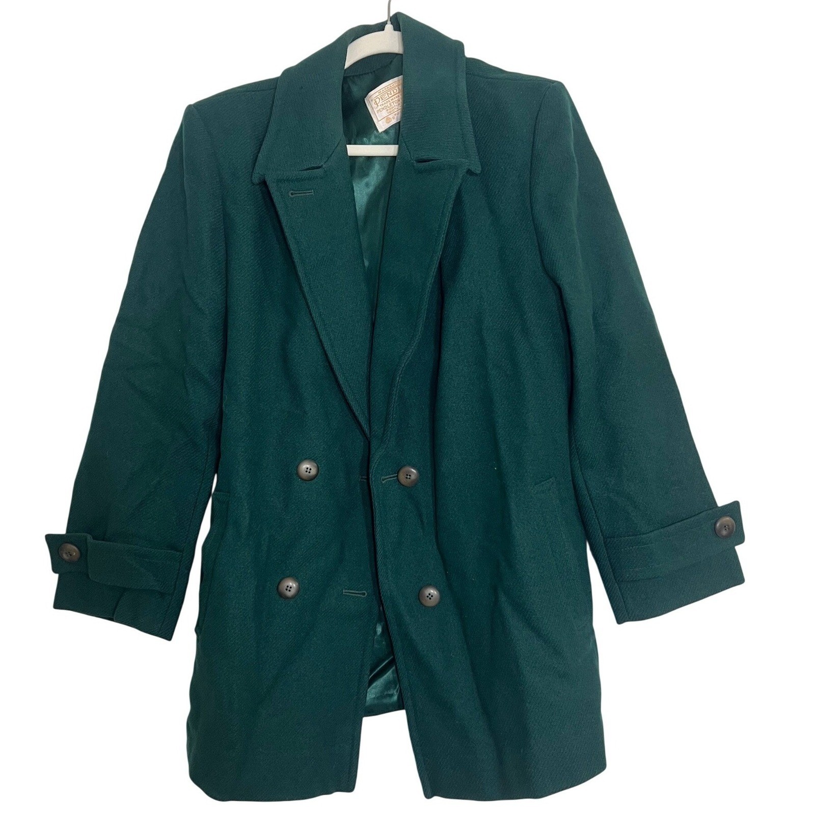 Pendleton Double Breasted Wool Blend Peacoat Gree… - image 2