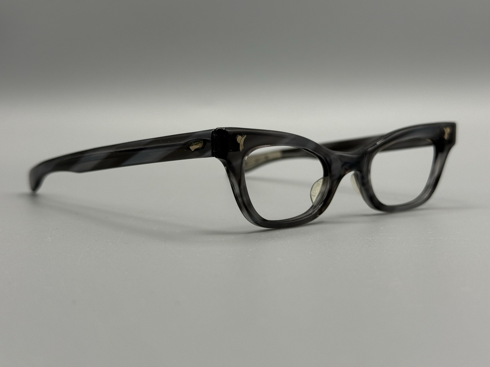 Vintage Eyeglass Frames Glasses Mod NOS Liberty Miss Jones Demi Grey