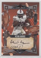 2022 5 Card Draw Rainbow Holo Foil - Orange 3/5 Kevin Harris Rookie Auto RC g2u. rookie card picture