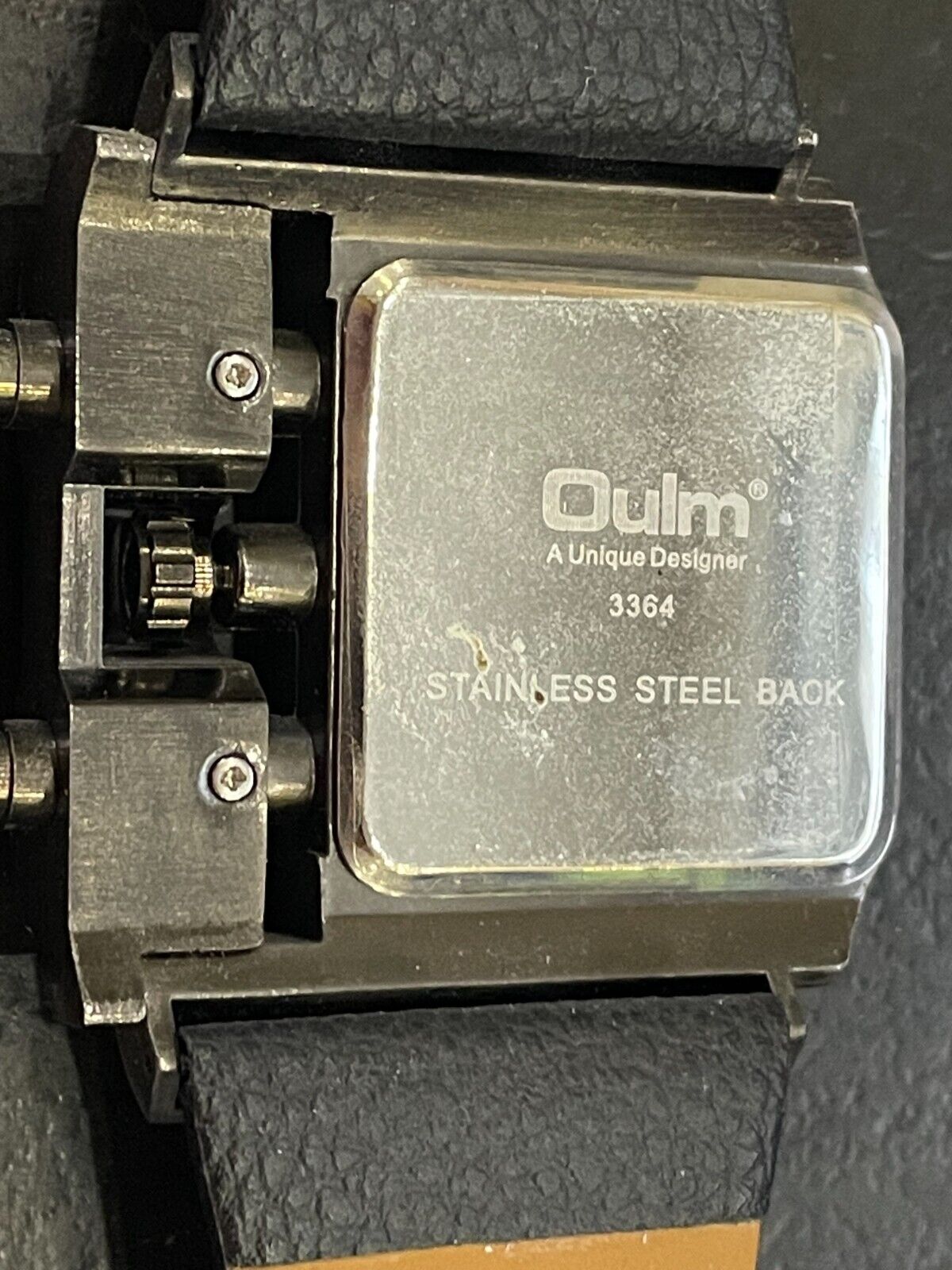 STEAMPUNK Armbanduhr Oulm - Black Mechanical Industrial Look - XXL