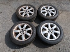 2005-2014 Mini Cooper S Genuine Alloy 7-spoke 16 Wheels Rim Tire Set Oem