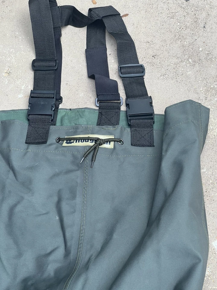 Hodgman Mens Nylon Chest Waders BOOTS  Sz 10   Suspenders M - Image 3 of 4
