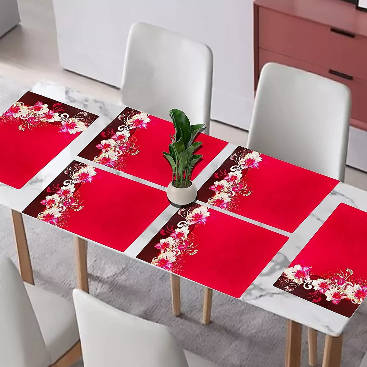 Printed glass outlet for dining table