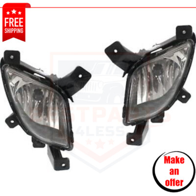 Fog Light HY2593136 HY2592136 set of 2 pc for 10-15 Hyundai Tucson GLS, Limited
