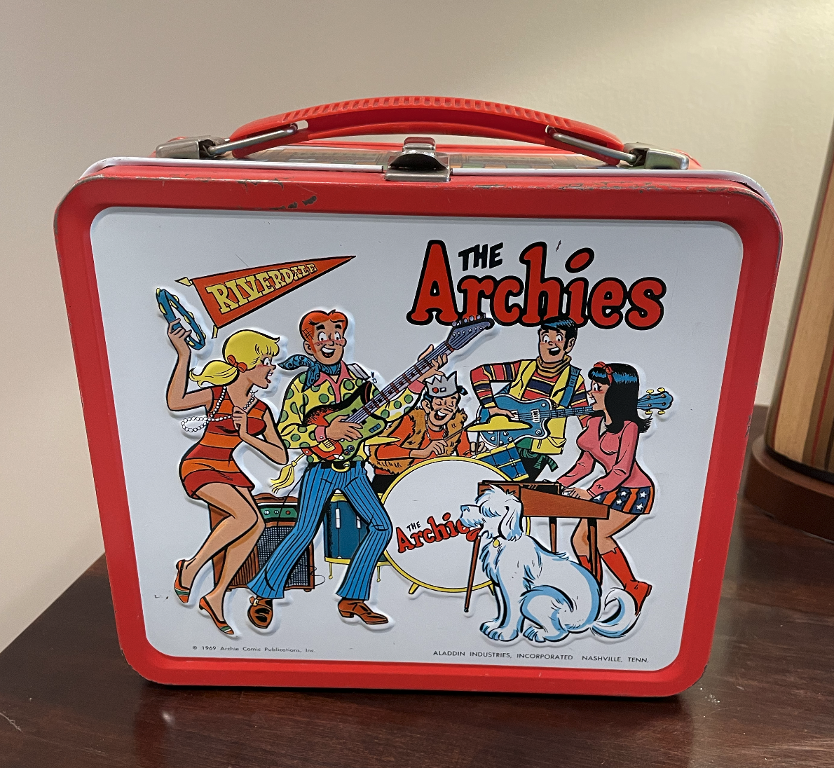 Vintage 1969 Aladdin The Archies Metal Lunchbox with Thermos