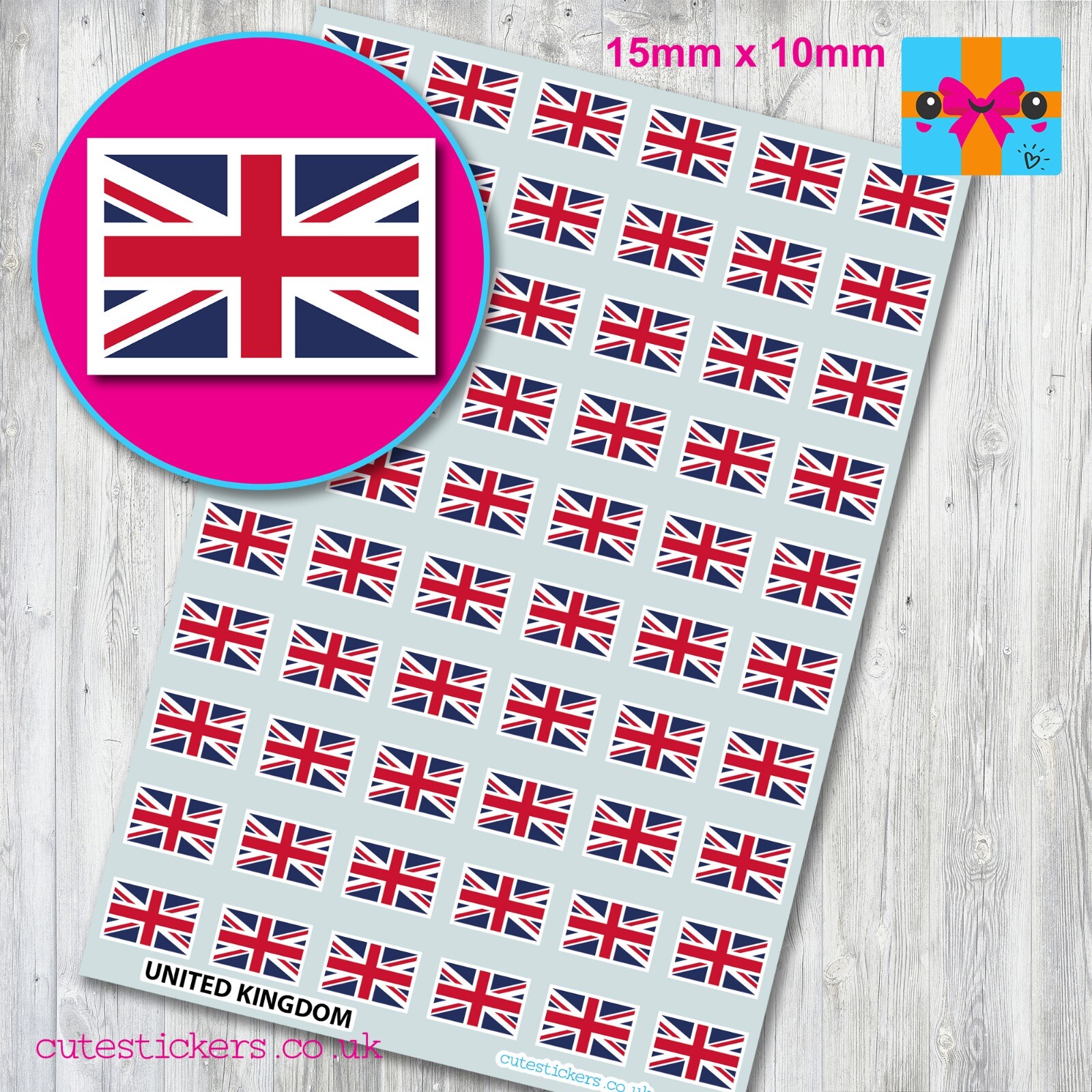 Union Jack Flag Stickers United Kingdom UK Great Britain 6 Sizes Small ...