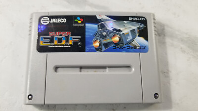 Super Famicom Super EDF Earth Defense Force E.D.F Cartridge Nintendo