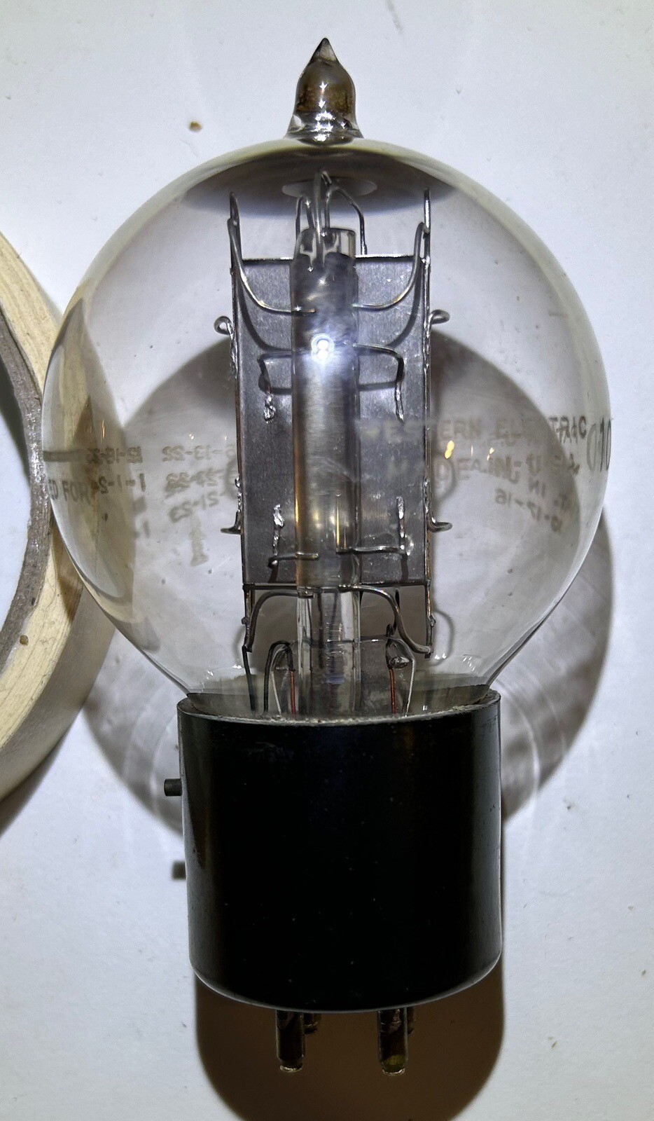 RARE WESTERN ELECTRIC 104D AT&T Tennis Ball Vacuum Amplifier Tube