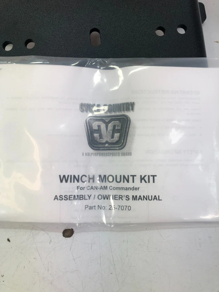 11-20 KIT DE MONTAJE CABRESTANTE CAN AM COMMANDER 800/1000 CICLO PAÍS UTV 25-7070 Foto 2 de 2