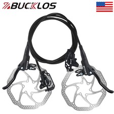 Mountain Bike Hydraulic Disc Brake Set With 160mm Rotors 2 Piston Mtb Calipers Mountain Bike Hydraulic Disc Brake Set With 160mm Rotors 2 Piston Mtb Calipers