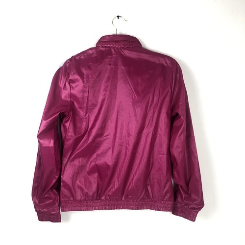 Adidas 3 stripe Trefoil Womens Size S Track suit Jacket Pink and silver w/ hood - Picture 5 of 7