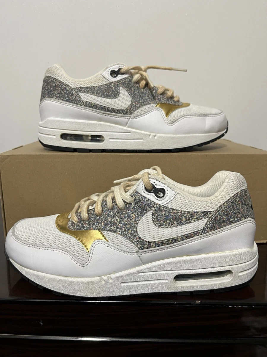 Nike Air Max 1 SE White Multi Gold W for sale | eBay