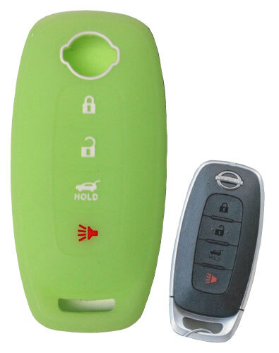 KeyGuardz Silicone Cover For Nissan Key Fob - Protective Case For Versa, Cube, Sentra, Rogue (FCC CWTWB1U751)