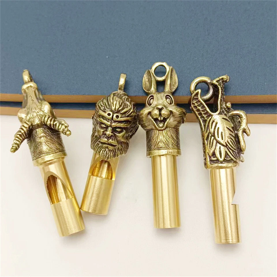 Tierkreis Messing Pfeife Halskette Schlüsselanhänger Anhänger Statue Zubehör - Bild 3 von 4