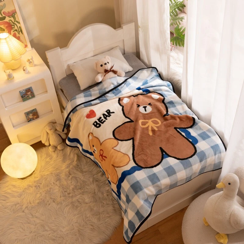 Cozy Bear Adventure Fleece Throw Blanket - Soft and Warm for All Seasons - Image 4 of 4