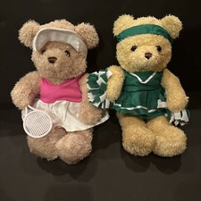 Animal Alley Toys R Us Cheerleader w/ Pom Poms  Tennis Player, Teddy Bears 13"