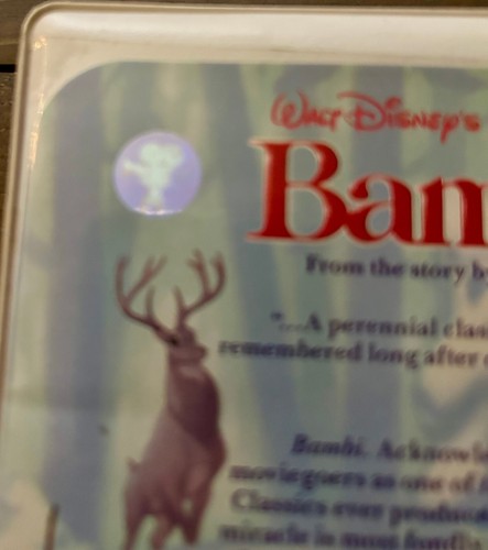 Bambi Disney's Original "The Classics" VHS (942) Original Shell Case Great Con. - Picture 3 of 7