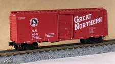 N MICRO TRAINS NSC 07-106 SP RUN GN Great Northern  40' Standard Box Car
