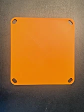 Chevy 4150 / 4500 Carb Cover Plate/ Block Off Plate  (Orange)