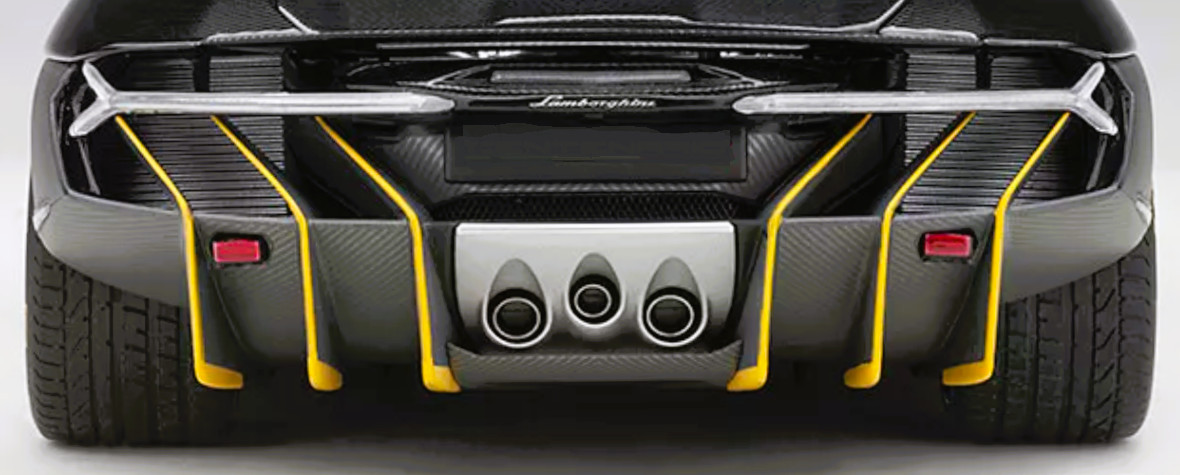 Lamborghini w/CarbonFiber Wing/Rear Trunk Spoiler&Wheels/Rims1:18SCALE MODEL CAR