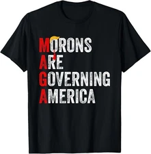 Morons Are Governing America Funny Trump 2024 Vintage Unisex T-Shirt