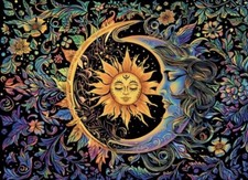 Sun  Moon Diamond Paintings Craft Kit-Size 16x20  DIY supplies included