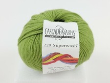 Cascade Yarns 220 Superwash Wool Yarn Color 841 Moss