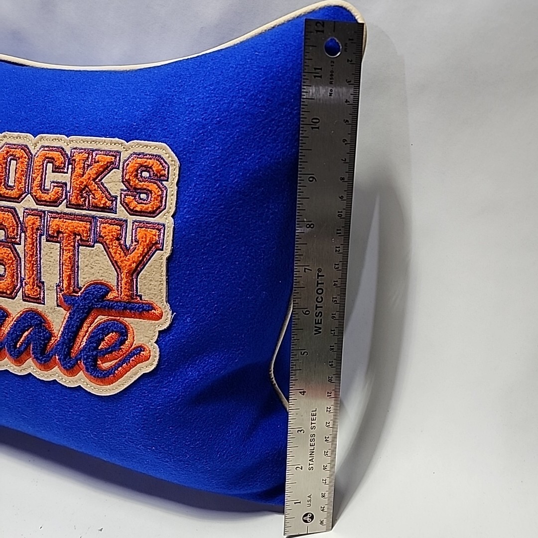 New Hard Knocks University Graduate Pillow Wool Down Feather My Match Daddy Blue