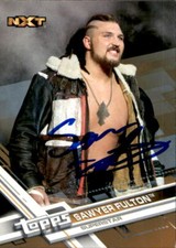 Sawyer Fulton Signed 2017 Topps NXT Bronze Card #179 WWE Impact 