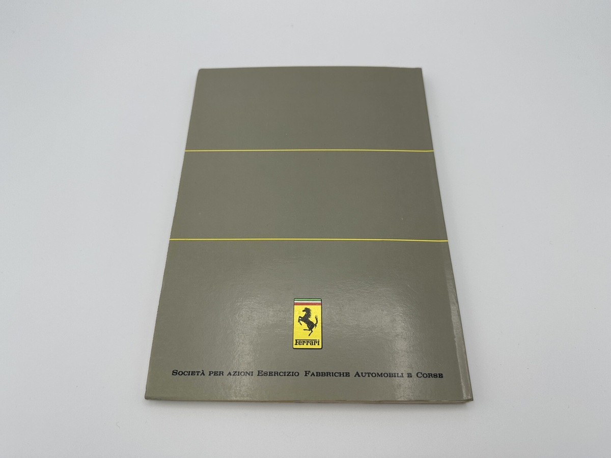 FERRARI 328 GTB/GTS INSTRUCTIONS MANUAL | OWNERS MANUAL | POUCH