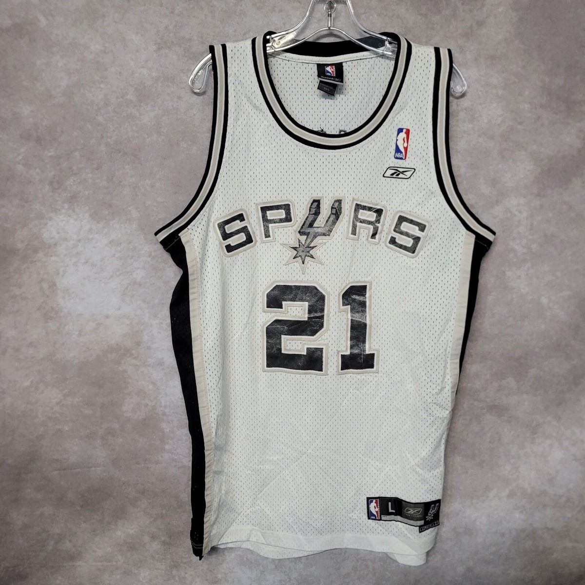 Vintage Reebok NBA San Antonio Spurs Tim Duncan 21 Swingman