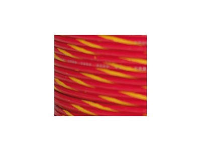 NAMZ 18-Gauge, 100 Feet Spool of Primary Wire, Red, Yellow Stripe 893390