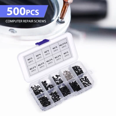 500pcs Universal Laptop Screws Repair Set for IBM HP Dell Lenovo Toshiba Samsung