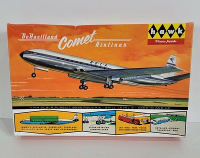 Hawk Plastic Models De Havilland Comet Airliner 1/144 Scale Plastic Assembly Kit