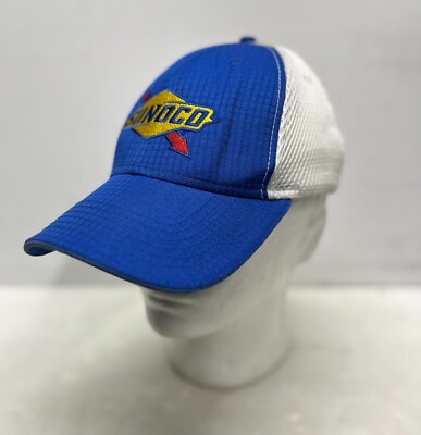 Sunoco Baseball Cap Hat Blue Non-Adjustable Mesh Elastic Gas Fuel Auto