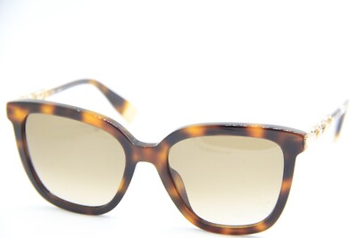 FURLA SFU 532S COL. 0752 HAVANA GOLD GRADIENT AUTHENTIC SUNGLASSES 54-18