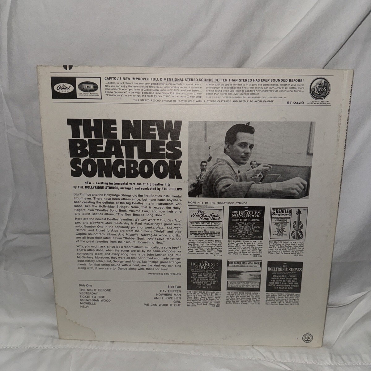 LP ホリーリッジ・ストリングス ビートルズ・ソング・ブック CP7112 CAPITOL /00260 LP HOLLYRIDGE STRINGS Beatles Song Book CP7112 CAPITOL JAPAN