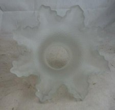 antiker Glas Lampenschirm Serviettenrand Deckenlampe um 1900/20 Nr. 3871/09