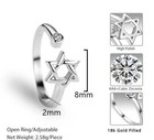 18k Gold Plated Women’s Star Of David Ring In Gold — photo 4