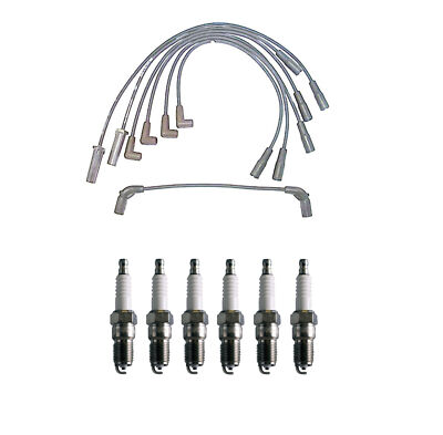 Denso Wire Set 7mm & 6 U-Groove Spark Plugs 0.060 Kit For Chevy GMC 4.3 V6
