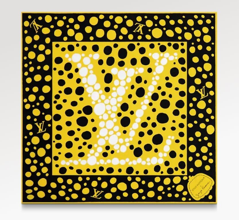 LOUIS VUITTON x YAYOI KUSAMA 'Infinity Dots Square 45' 2023 Silk