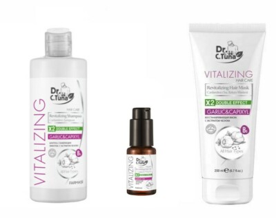 FARMASI - DR C THUNFISCHKNOBLAUCH & CAPIXYL SET (SHAMPOO 225 ML + ÖL + HAARMASKE 200 ML)