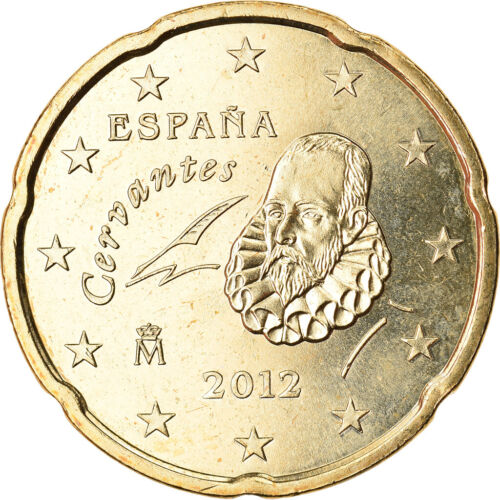 [#790966] Hiszpania, 20 euro centów, 2012, UNZ, mosiądz, KM:1148 - Zdjęcie 1 z 2