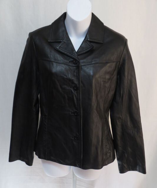 Wilsons Leather Maxima Womens Size M Black Coat Thinsulate Insulated ...