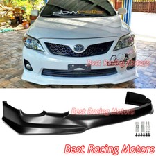 For 2011-2013 Toyota Corolla Us-spec T Style Front Bumper Lip Urethane